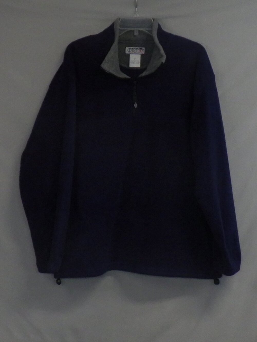 Men's Vintage Alpine Tek by Palmettos Navy Blue 1/4 Zip Fleece Pullover  A639